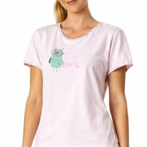 Pijama mujer manga corta algod&oacute;n