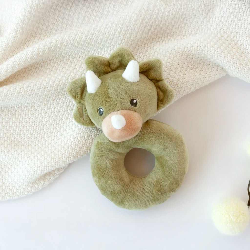 Sonajero bebe suave y blandito coleccion dino