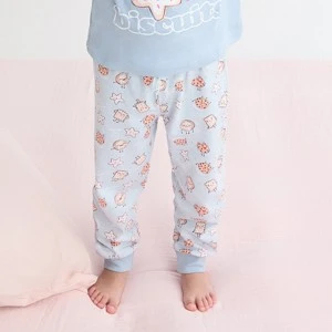 Pijama infantil manga larga estampado