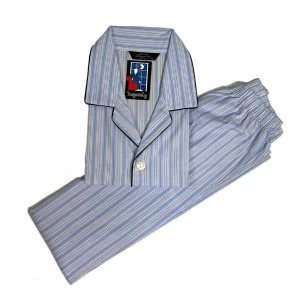 Pijama abierto hombre tela listas