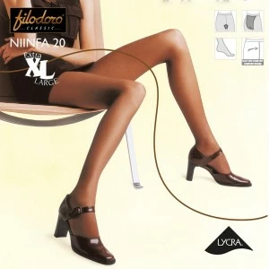 Panty tranparente con pieza Ninfa 20 XL