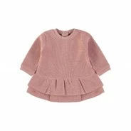 Vestido beb&eacute; algod&oacute;n manga larga
