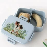 Vajilla t&aacute;per bebe celeste coleccion perrito