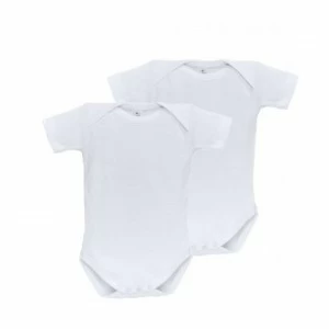 Body liso manga corta cuello americano pack 2