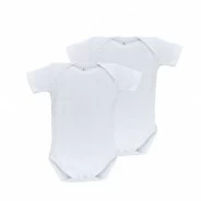 Body liso manga corta cuello americano pack 2