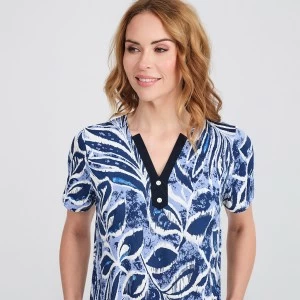 Camisola estampada mujer manga corta