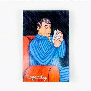 PIjama manga larga caballero popelin abierto raya