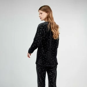 Pijama mujer negro estampado dorado Harry Potter
