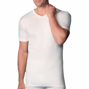Camiseta canal&eacute; cuello pico l&iacute;nea Termal
