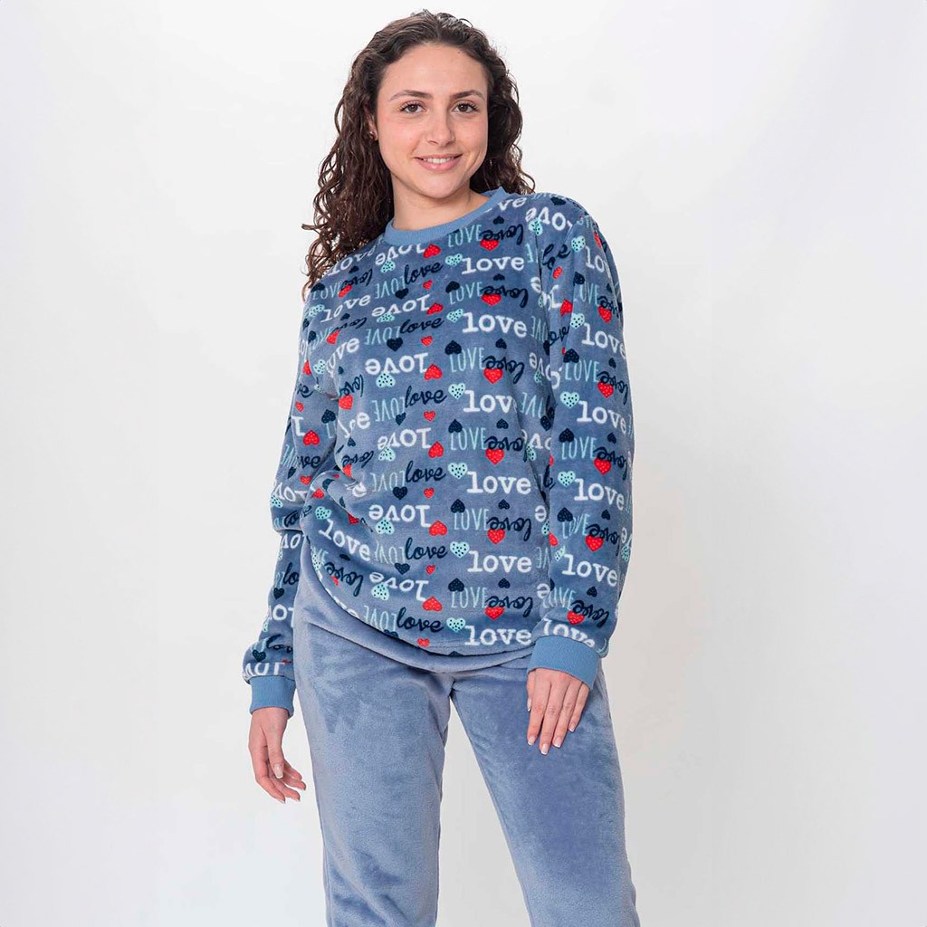 Pijama mujer coralina estampado