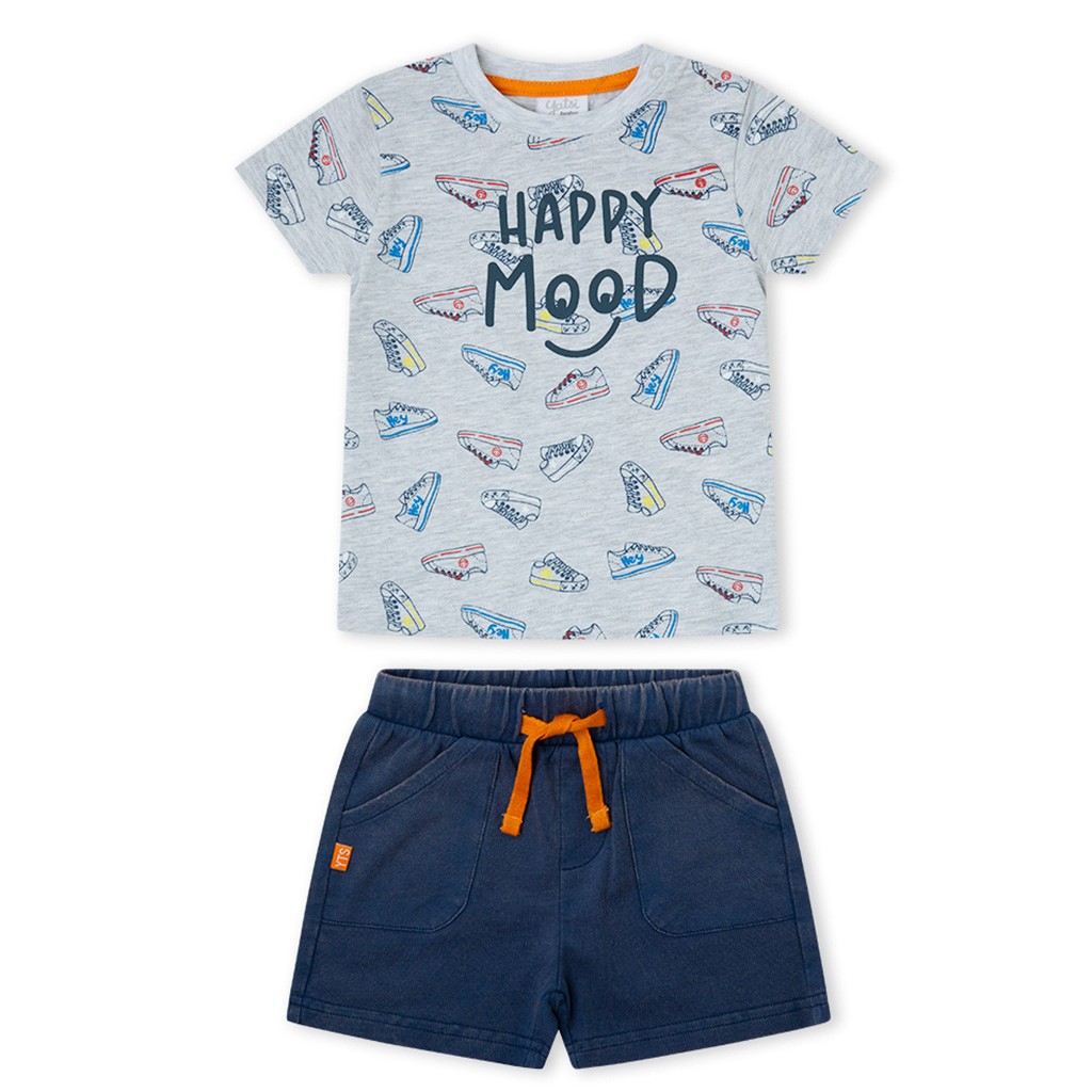 Conjunto beb&eacute; manga corta algod&oacute;n