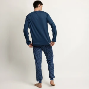 Pijama hombre manga larga dise&ntilde;o Peanuts