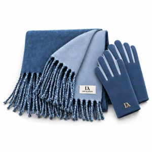 Conjunto mujer de bufanda y guantes en caja regalo