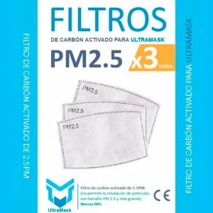 Filtros recambio X3 para mascarilla kitmasc CE
