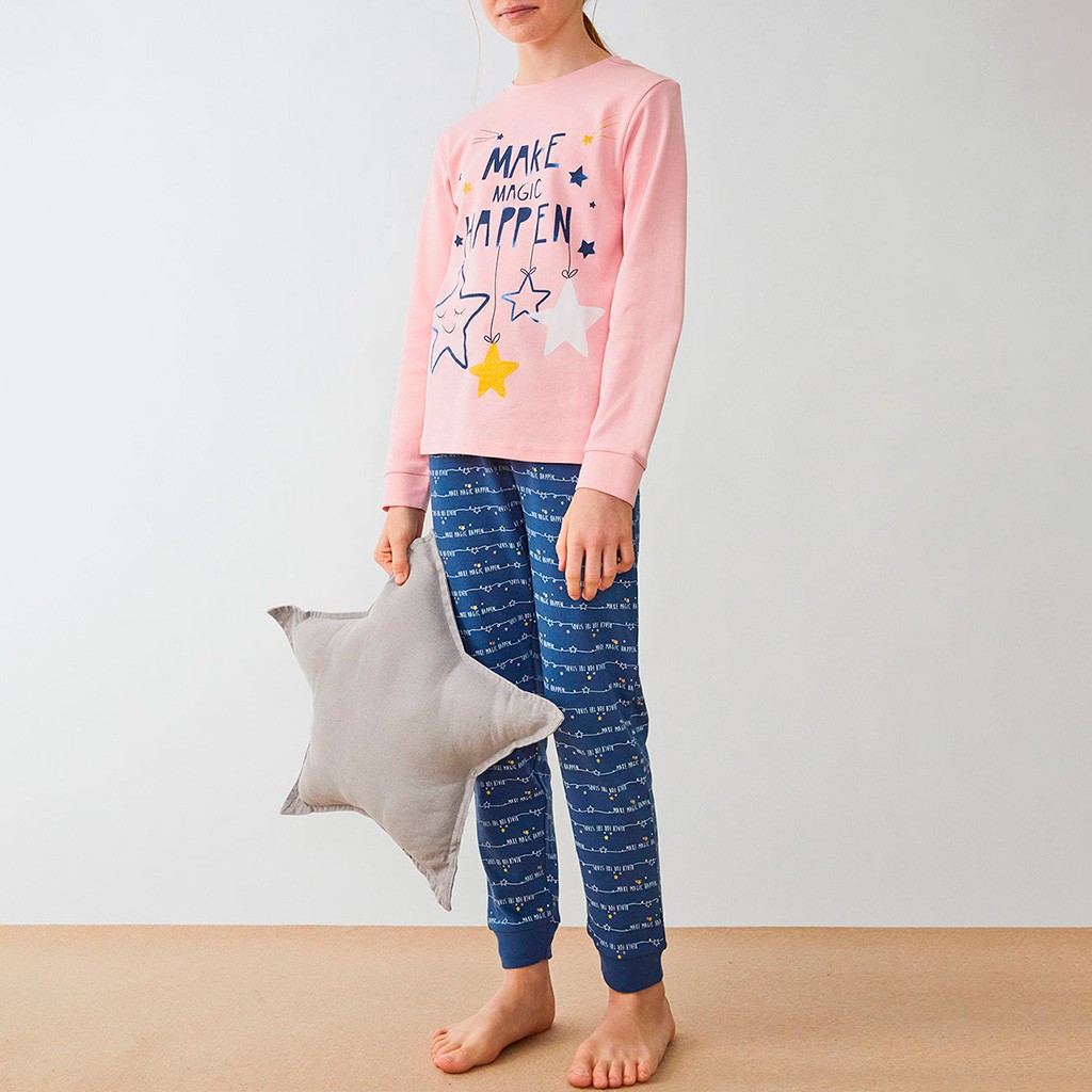 Pijama niña juvenil algodón estampado