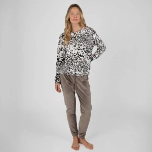 Pijama mujer suave tejido estampado