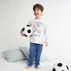 Pijama ni&ntilde;o aterciopelado f&uacute;tbol