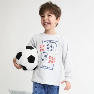 Pijama ni&ntilde;o aterciopelado f&uacute;tbol