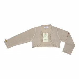 Chaqueta ni&ntilde;a torera de punto para comuni&oacute;n