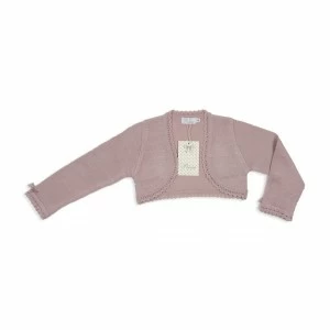 Chaqueta ni&ntilde;a torera de punto para comuni&oacute;n