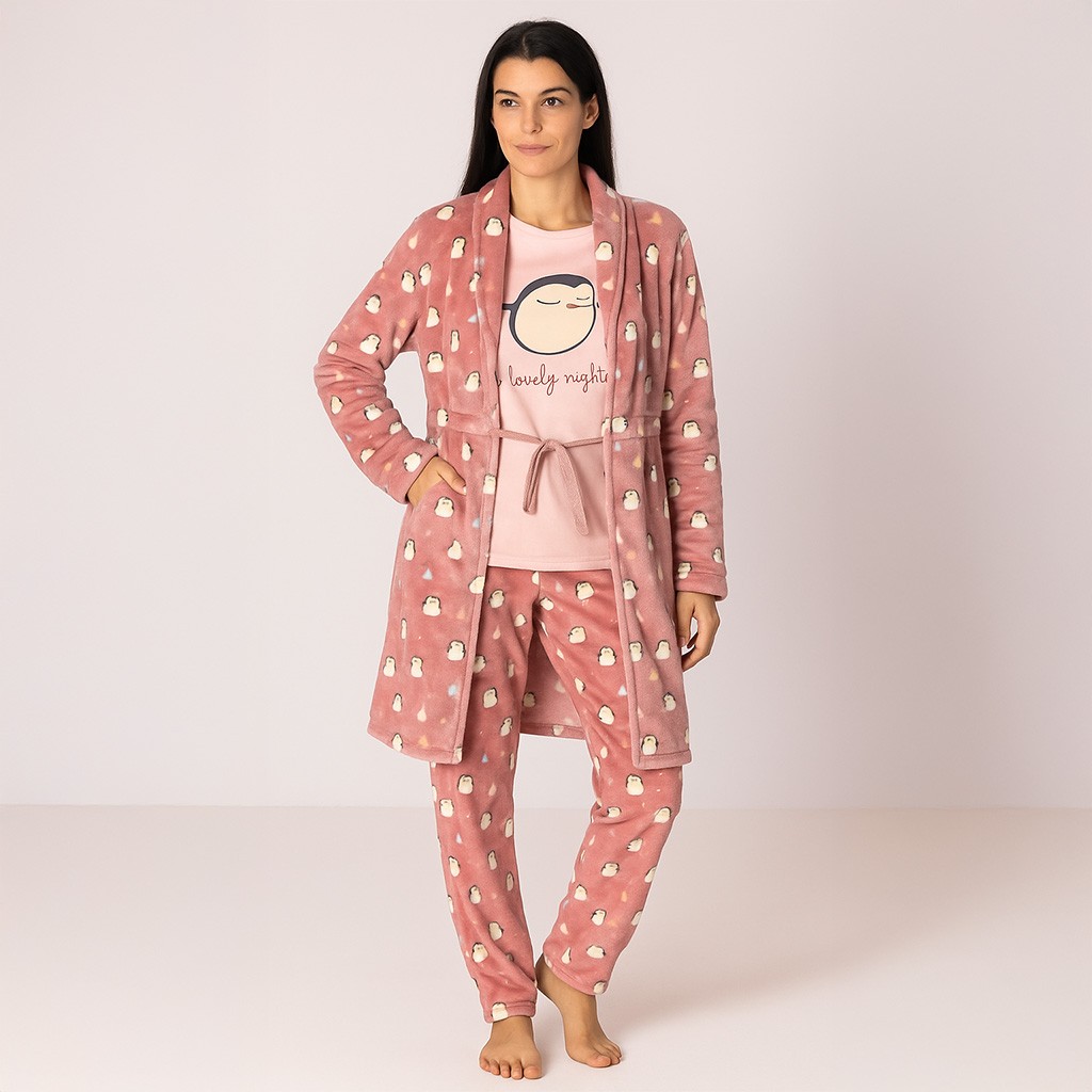 Barta mujer estampada con cremallera