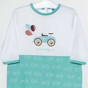 Pelele beb&eacute; manga larga estampado