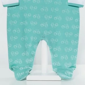 Pelele beb&eacute; manga larga estampado
