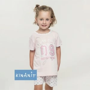 Pijama corto ni&ntilde;a corazones