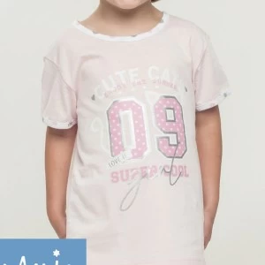 Pijama corto ni&ntilde;a corazones