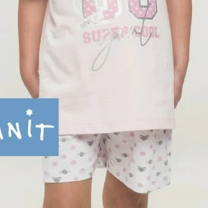 Pijama corto ni&ntilde;a corazones