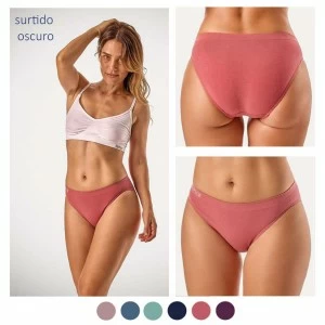 Braga bikini sin costuras algod&oacute;n pack 2