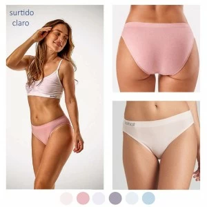 Braga bikini sin costuras algod&oacute;n pack 2