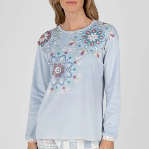 Pijama manga larga mujer estampado 