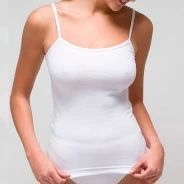 Camiseta interior mujer tirantes algod&oacute;n el&aacute;stico