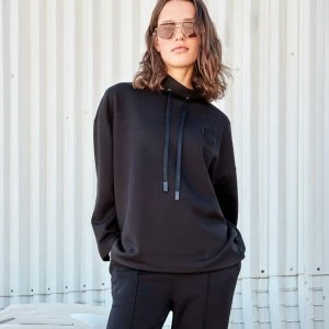 Sudadera mujer cuello alto lisa