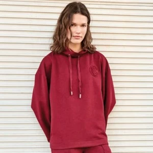 Sudadera mujer cuello alto lisa