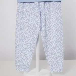 Pijama largo ni&ntilde;a estampado flores