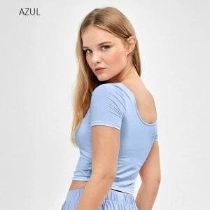 Camiseta mujer manga corta viscosa