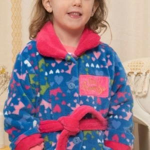 Bata coralina ni&ntilde;a estampada