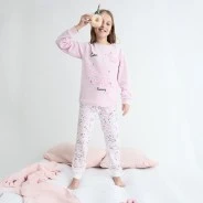 Pijama tundosado ni&ntilde;a unicornios