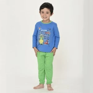 Pijama infantil ni&ntilde;o algod&oacute;n fino manga larga 