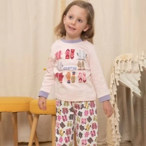 Pijama algod&oacute;n ni&ntilde;a manga larga