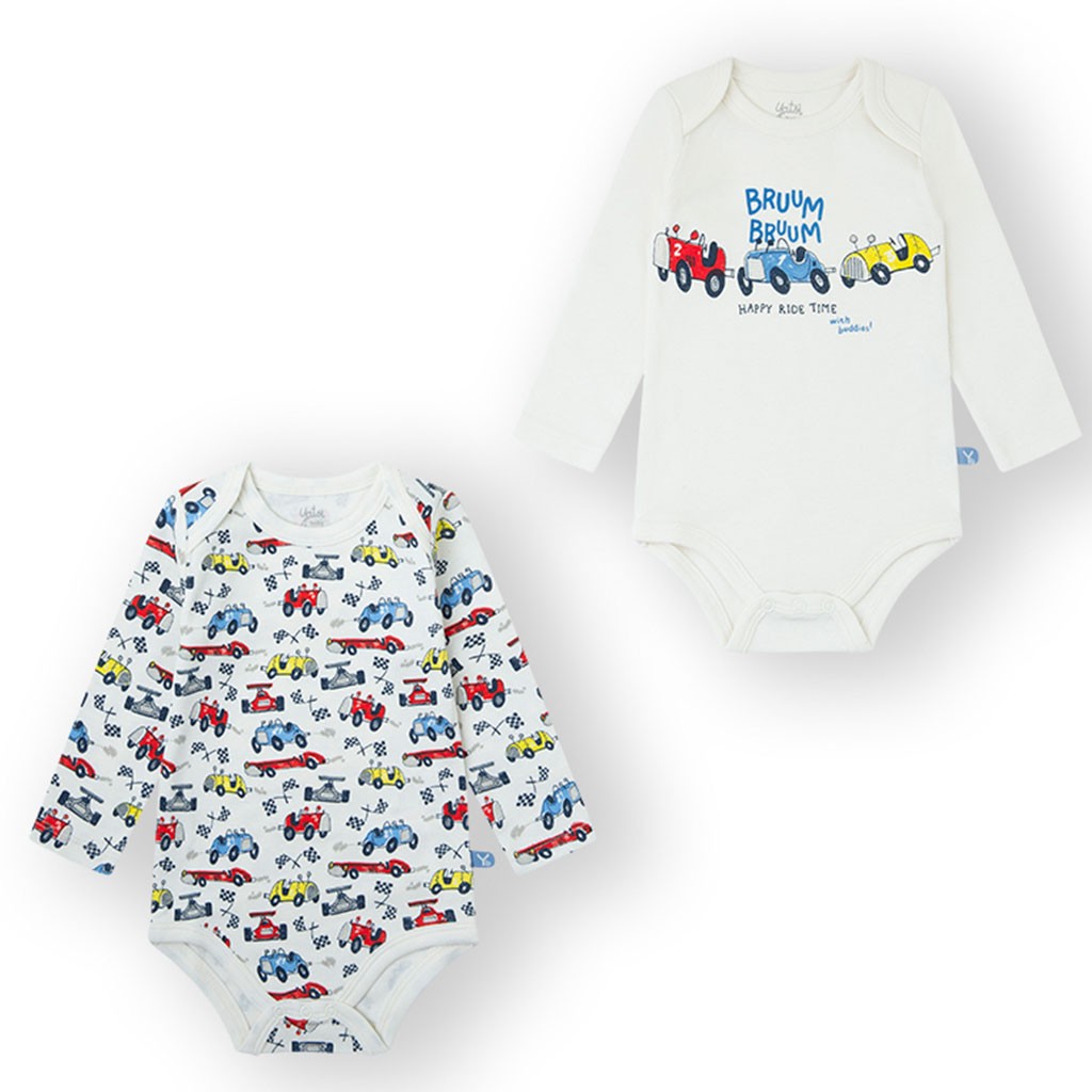 Body algodón bebé cochecitos pack 2 algodón