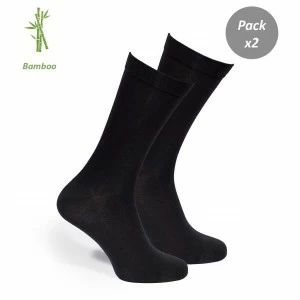 Calcet&iacute;n hombre bamboo pack x 2 pu&ntilde;o antipress