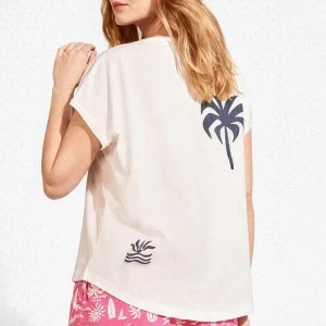 Pijama mujer manga corta palmeras Snoopy