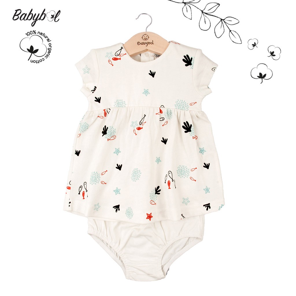 Vestido bebé algodón con braguita algodón orgánico