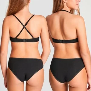 Conjunto braga y sujetador con relleno sin aro