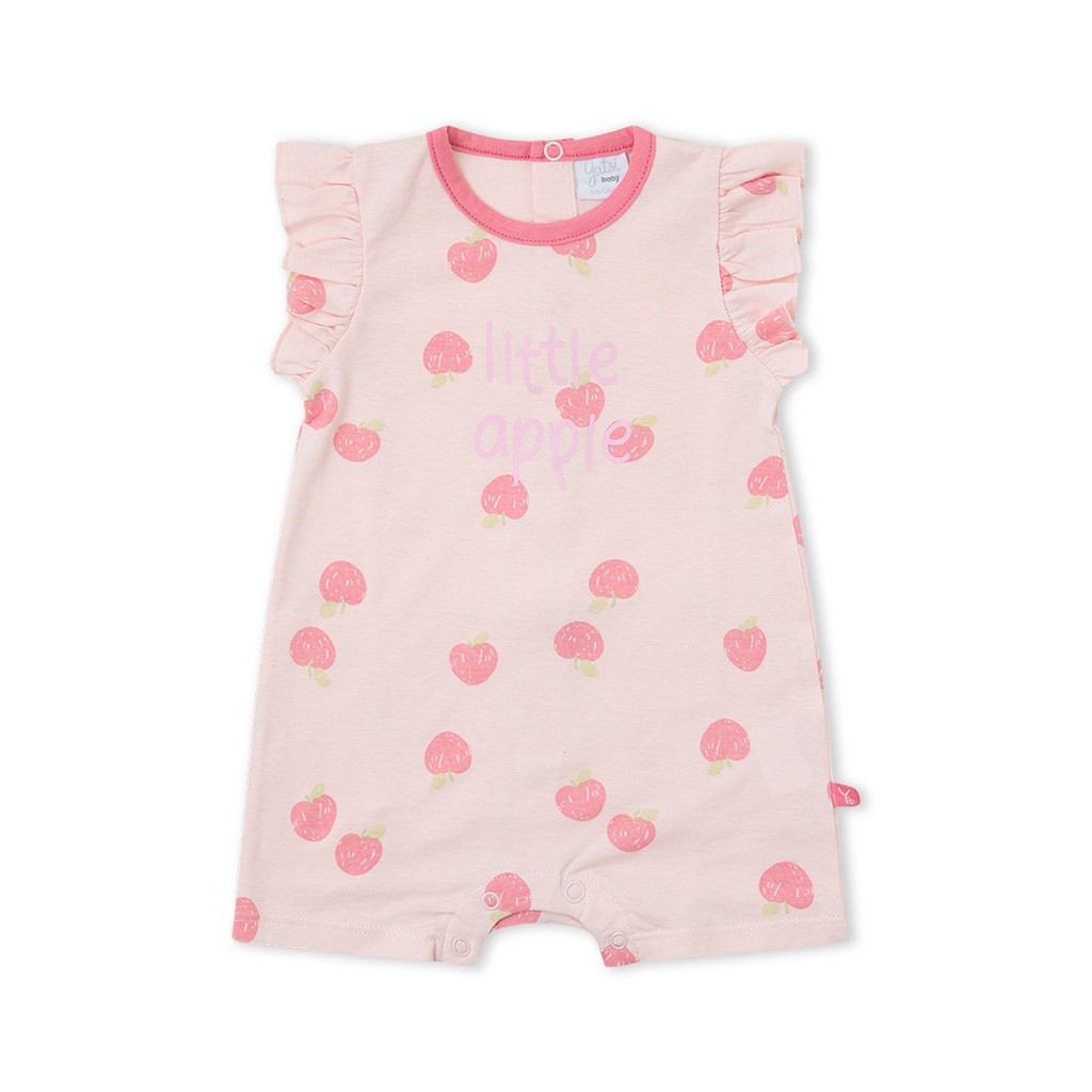 Pelele corto beb&eacute; estampado 