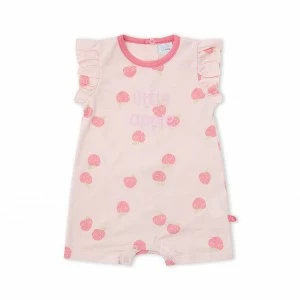 Pelele corto beb&eacute; estampado 