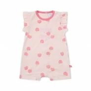 Pelele corto beb&eacute; estampado 